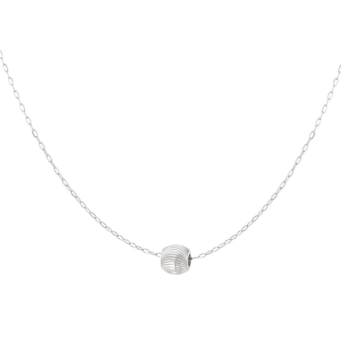 Ketting met ronde bedel met print