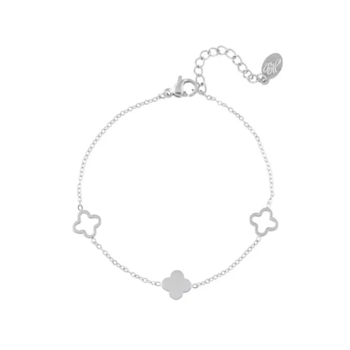 Armband met klavertjes
