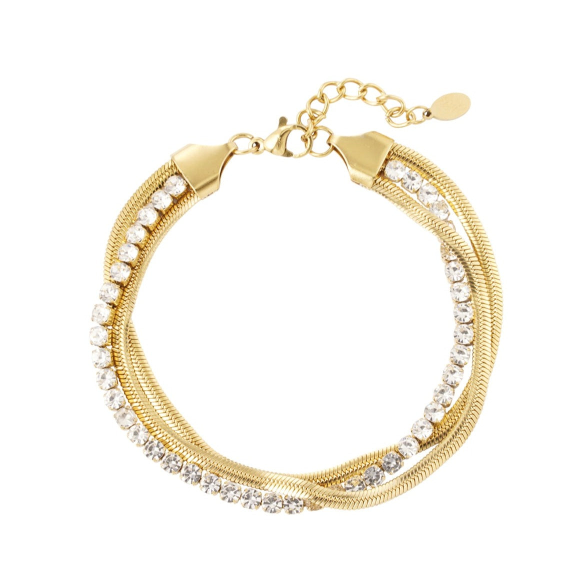 Armband snake met zirkonia